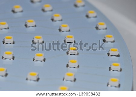 led many components of a lamp Royalty-Free Stock Photo #139058432