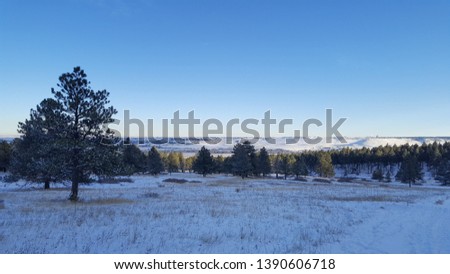 Shanahan Trail in Winter in Boulder Colorado along the Flatiron Mountains