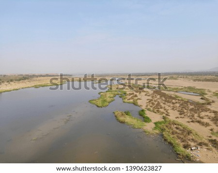 Godavari river like a desert