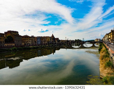 
Blue sky and Ponte Vecchio