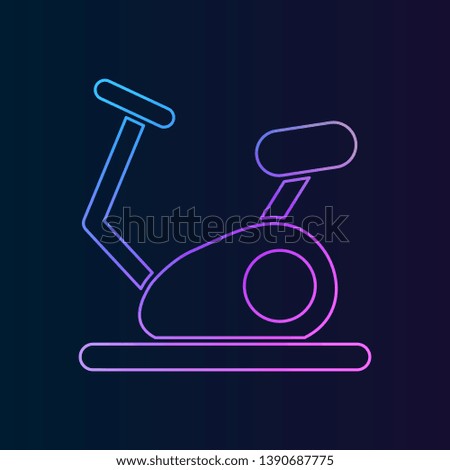 The Exercise bike nolan icon. Simple thin line, outline vector of Gym icons for UI and UX, website or mobile application