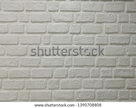 white brick wall. Abstract white concrete wallpaper. Cement wall texture and background.