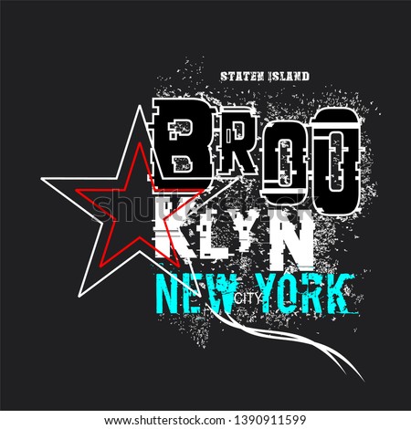 NEW YORK CITY,NYC/vector illustration,T-shirt design graphic typography hand drawn/shirt print