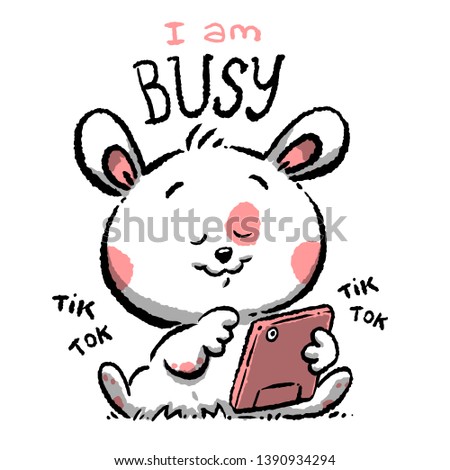 busy cute dog animal funny cartoon vector illustration home textile pajama  tee shirt graphic character design print