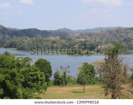 beautiful nature of Gatun Lake Panama chanel