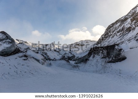 Solheimajokull Glacier, Southern Iceland, Europe