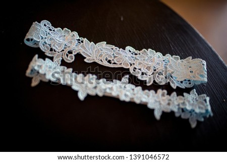 Bridal garter for the bride to wear in elegance on her wedding day celebration of love and marriage