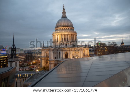 Top views of the St Pauls Cathedral 