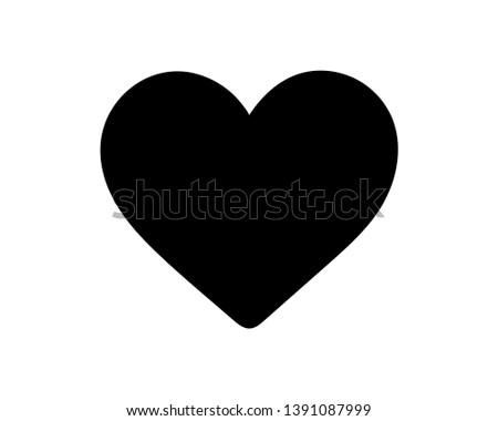 Heart icon vector Love symbol