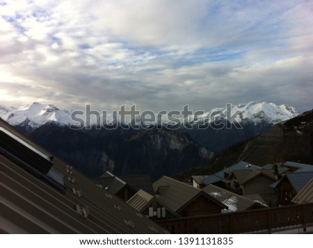 Scenic views in Alpe d'Huez, a ski resort in the French Alps
