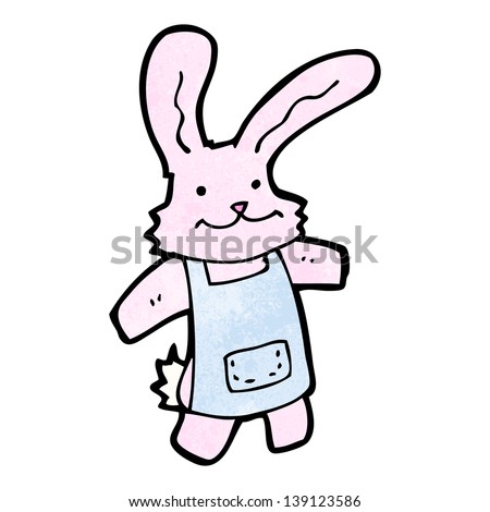 cartoon pink rabbit