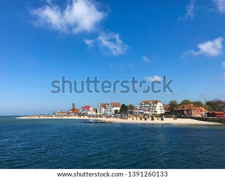 Beautiful sea scene in Germany with white sand on foreground - Image 