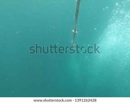 Rope to the bottom of the sea