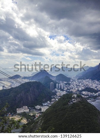 View from Sugar Loaf in Rio de Janeiro, Brazil