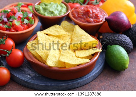 fast food  traditional Mexican food background