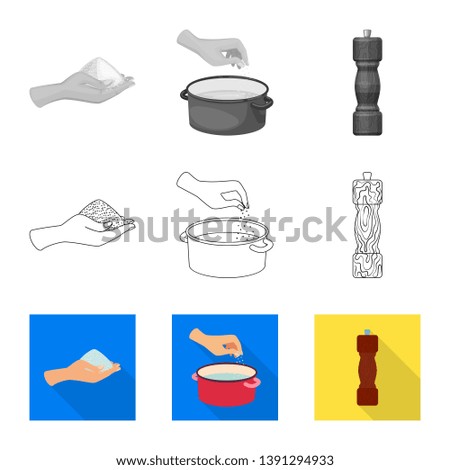 Vector illustration of cooking and sea logo. Set of cooking and baking   vector icon for stock.