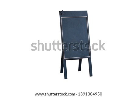 Storefront sign isolated on white background with clipping path.