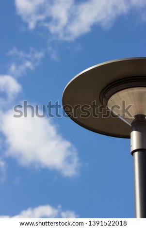 Lantern on sky and clouds background