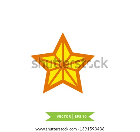 Star icon vector style flat trendy