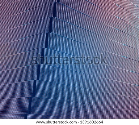 Abstract striped edge monochrome digital monitor