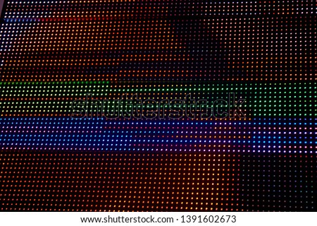 Abstract multi color striped digital monitor