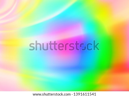 Light Multicolor, Rainbow vector bokeh and colorful pattern. Modern geometrical abstract illustration with gradient. A completely new template for your design.