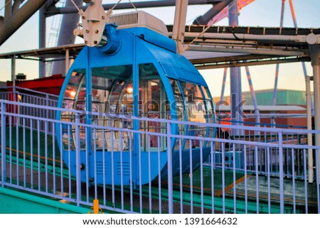 Ferris Wheel Car in Yokohama, Japan.