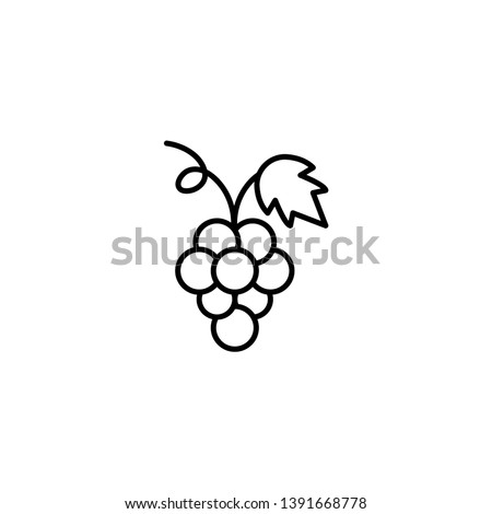 grapes fruit icon vector illustration Royalty-Free Stock Photo #1391668778