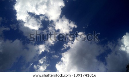 beautiful clouds and weather in summer