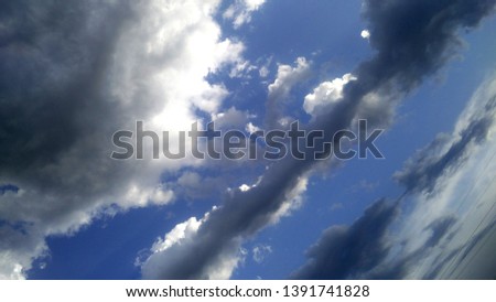 beautiful clouds and weather in summer