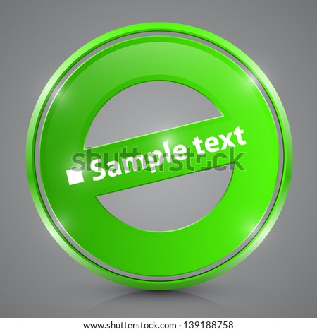 Vector quality stamp green