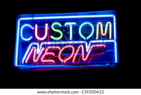 custom neon sign