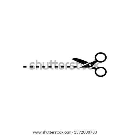 Scissors icon template. Vector illustration