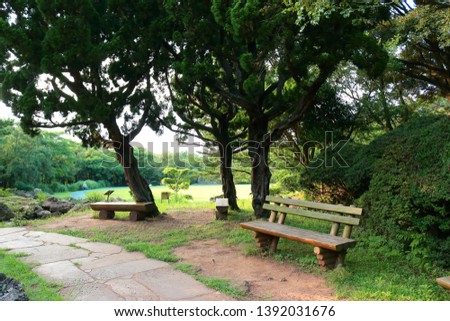 It is the scenery of "Halla Arboretum" in Jeju.