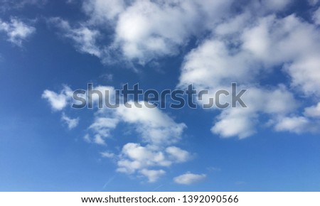 clouds, sky blue background. cloud blue sky