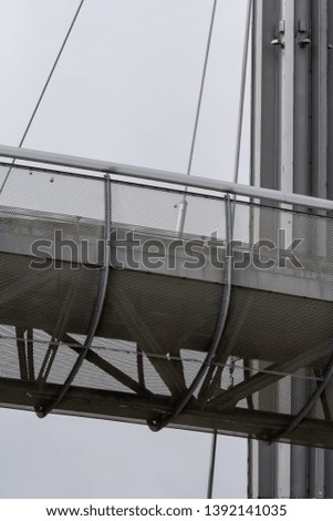 Photo in high definition, close up details of the sea bridge in Pescara, Abruzzo, Italy