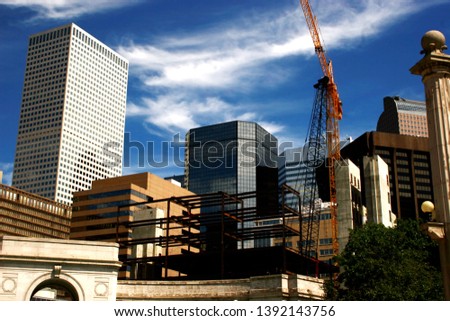 Denver Colorado city building scene