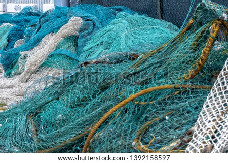 Photos in high definition, close up of fishing nets and ropes