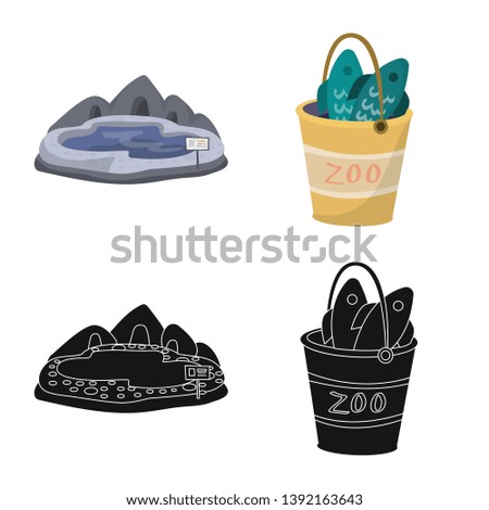 Vector illustration of nature  and fun  icon. Collection of nature  and entertainment stock vector illustration.