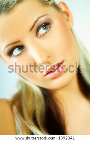 Portrait of attractive beautiful young woman Royalty-Free Stock Photo #1392341
