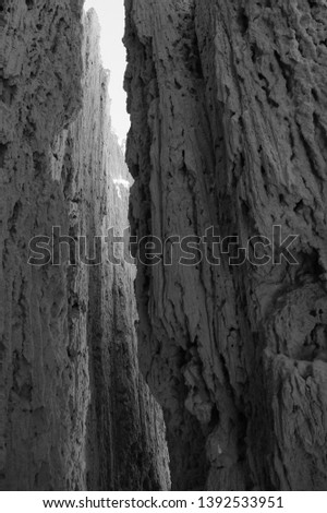 One of the many slot canyons in the Cathedral Gorge State Park in Central Nevada.