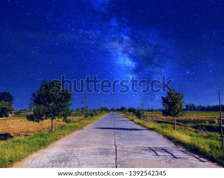 Sky road and indigo stars