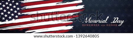 memorial day remember and honor background,united states flag, with respect honor and gratitude posters, modern design vector illustration