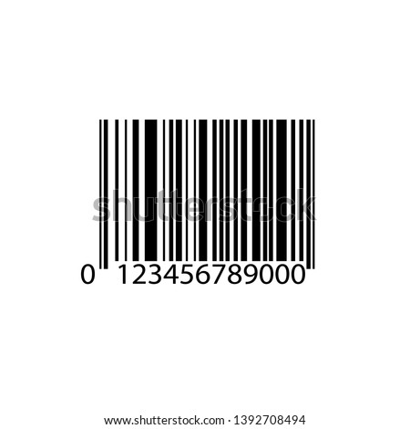 Bar code icon vector design isolated on white background. Vector illustration eps10.