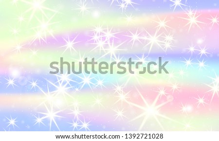 Rainbow mermaid background. Unicorn pattern. Color princess background. Christmas rainbow backdrop. Vector illustration.