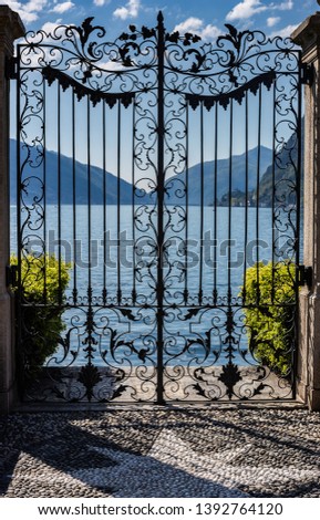 The gate to the beautiful lake