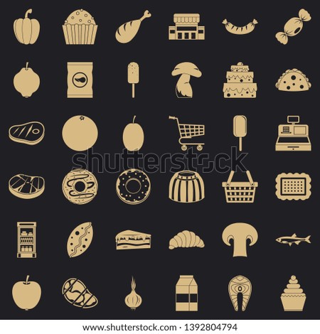Shopping icons set. Simple style of 36 shopping vector icons for web for any design