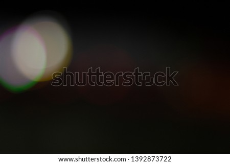 Bokeh on night, abstract background with circles