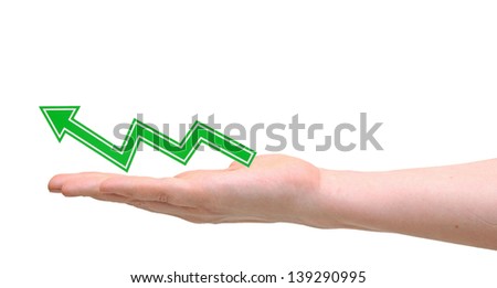 hand business graph