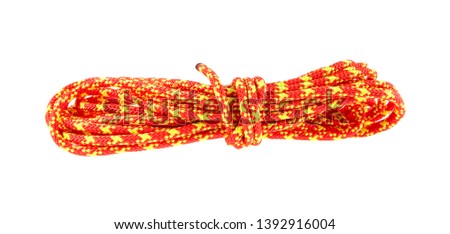 rope for tourism, mountaineering isolated on white background